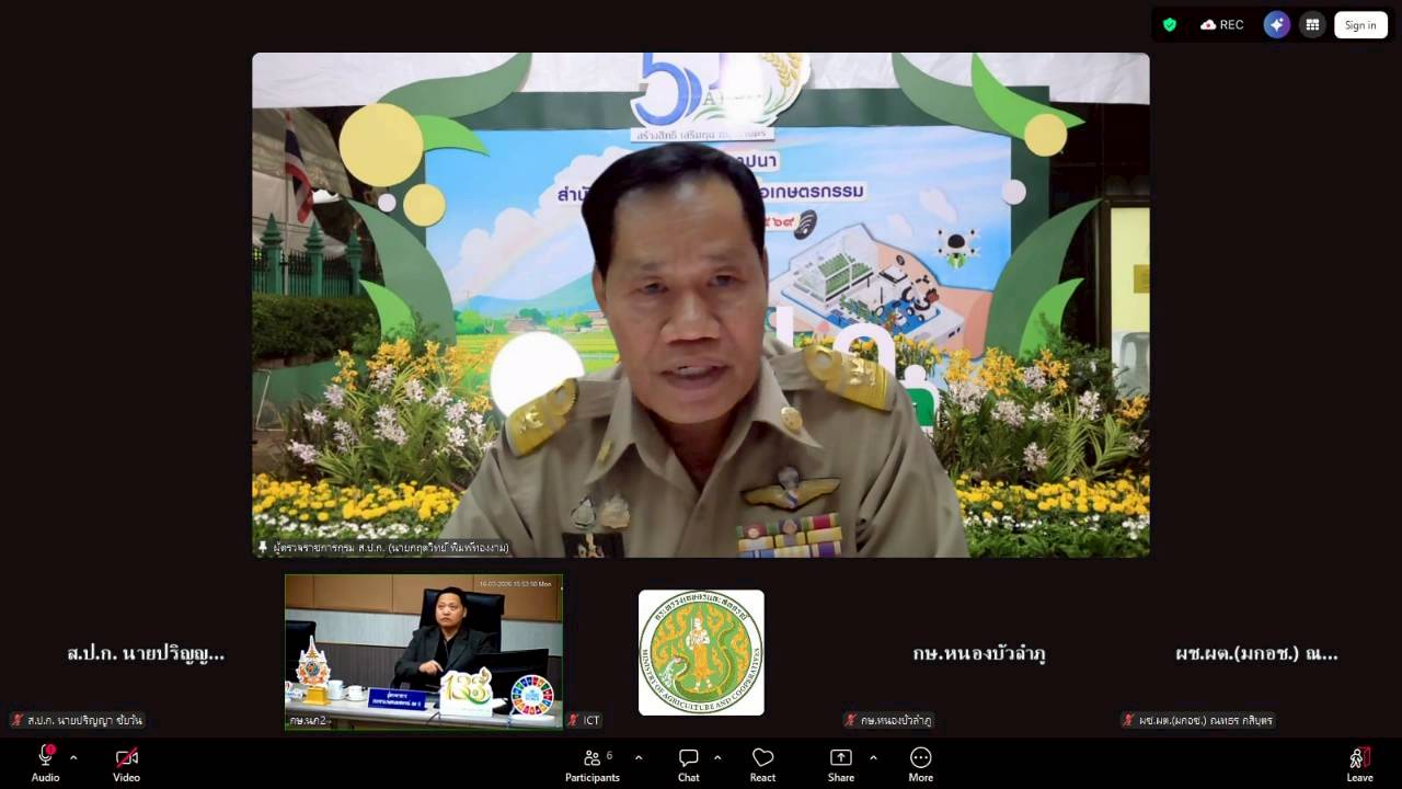 title - ผู้ตรวจราชการ ส.ป.ก. เข้าร่วมการประชุมตรวจติดตามการดำเนินงานตามแผนการตรวจราชการ ของผู้ตรวจราชการกระทรวงเกษตรและสหกรณ์ ประจำปีงบประมาณ พ.ศ. 2569 รอบที่ 1 ในเขตตรวจราชการที่ 10 จังหวัดเลย และจังหวัดหนองบัวลำภู